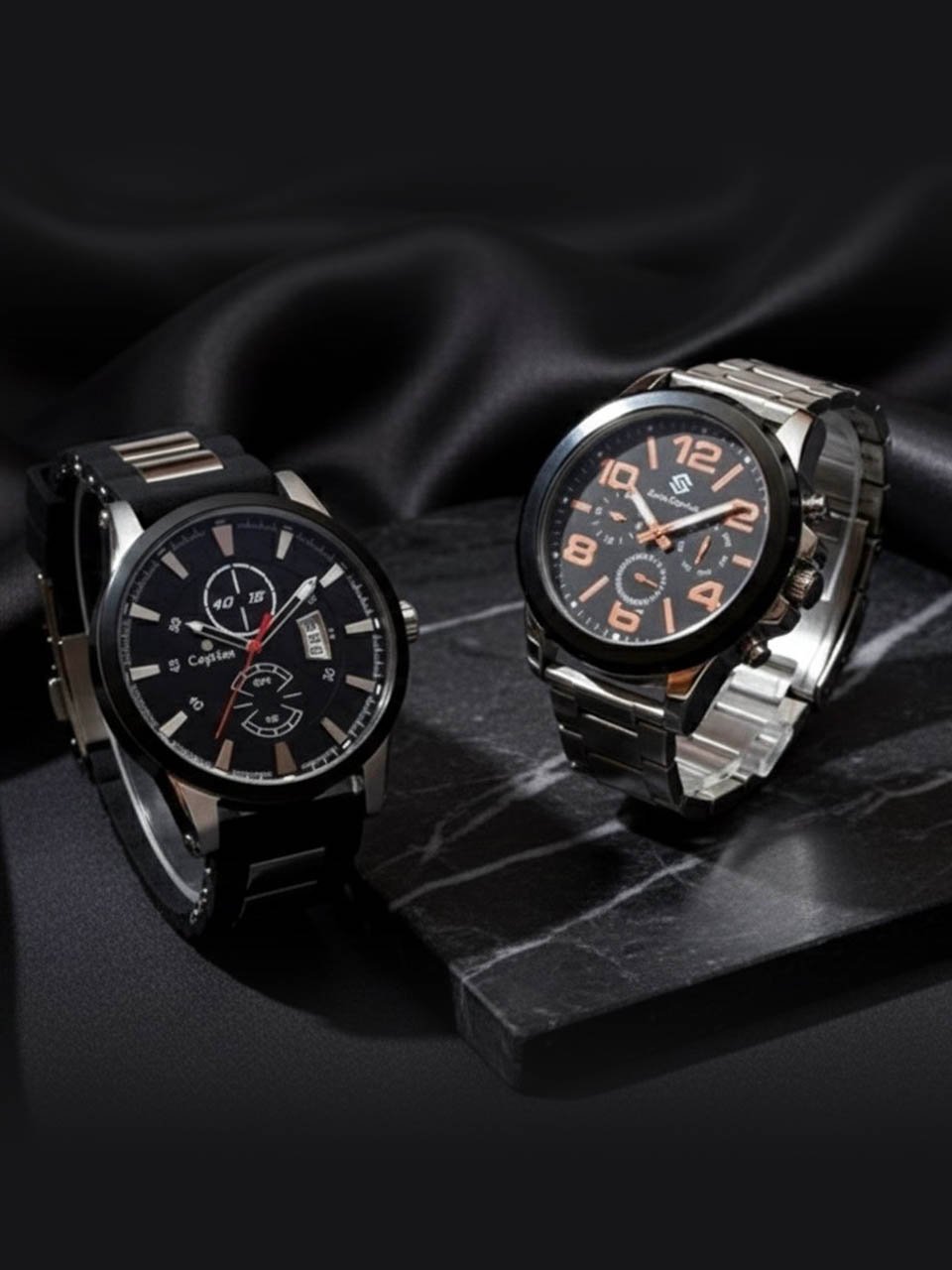 Caprice Black Dual Chrono and Caprice Rose Gold Modern